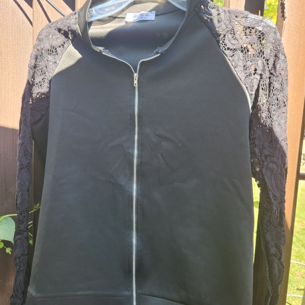 OverMal size large zip up jacket